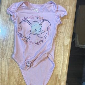 Disney kids 9month baby 4 piece set. Dumbo onesie, hooded jacket, shorts/pant